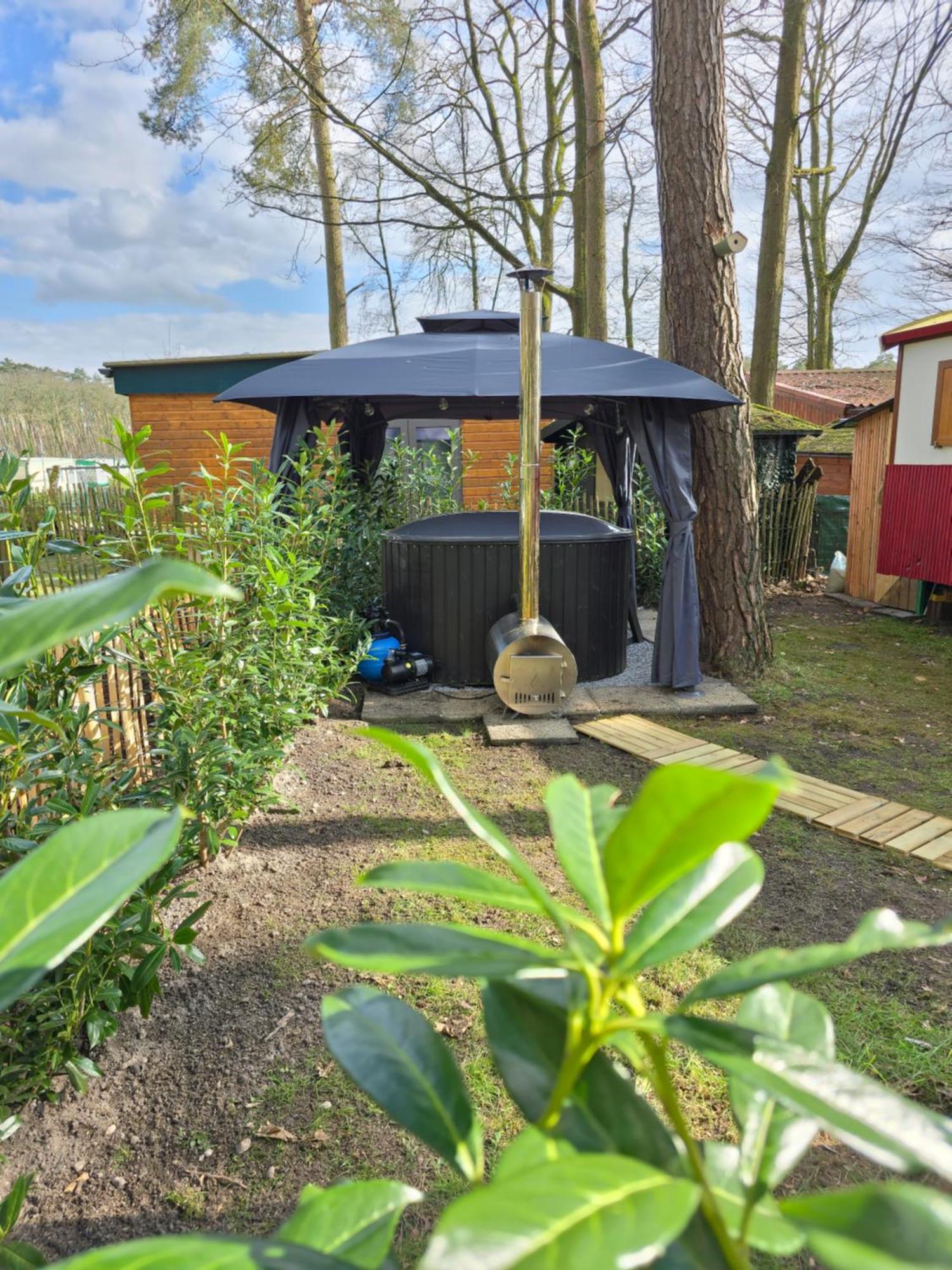 Pipowagen Met Prive Hot Tub Villa Ланакен Екстериор снимка